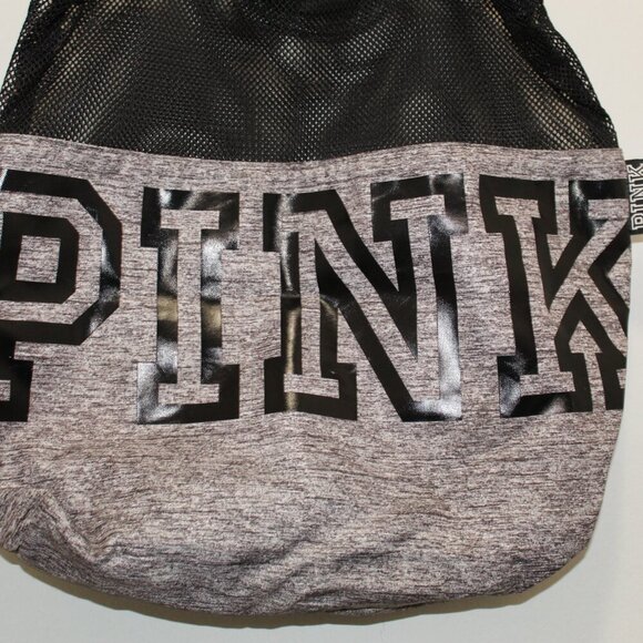 PINK Victoria's Secret Grey Mesh Tote - Picture 2 of 7